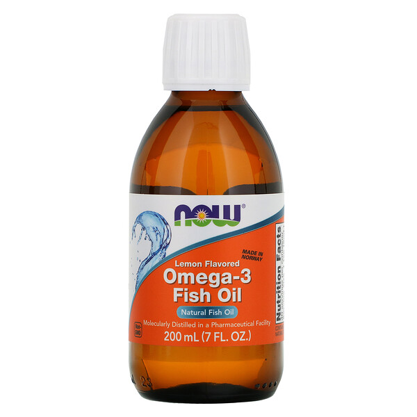 NOW Foods, Omega-3 Fish Oil, Lemon Flavored, 7 fl oz (200 ml) 1 NOW Foods, Omega-3 Fish Oil, Lemon Flavored, 7 fl oz (200 ml)