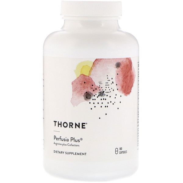 Thorne Research, Perfusia Plus, Arginine Plus Cofactors, 180 Capsules 1 Thorne Research, Perfusia Plus, Arginine Plus Cofactors, 180 Capsules