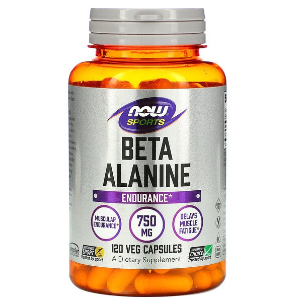 NOW Foods, Sports, Beta-Alanine, Endurance, 750 mg, 120 Veg Capsules 1 NOW Foods, Sports, Beta-Alanine, Endurance, 750 mg, 120 Veg Capsules