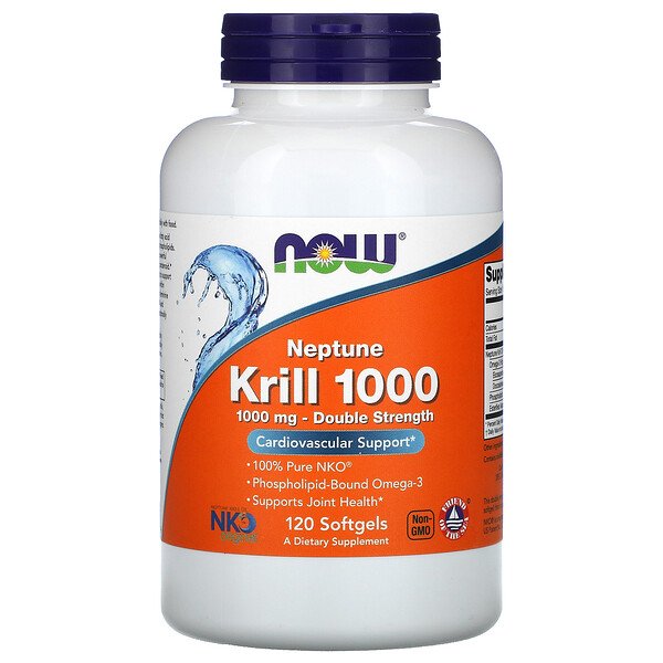 NOW Foods, Neptune Krill 1000, 1,000 mg, 120 Softgels 1 NOW Foods, Neptune Krill 1000, 1,000 mg, 120 Softgels