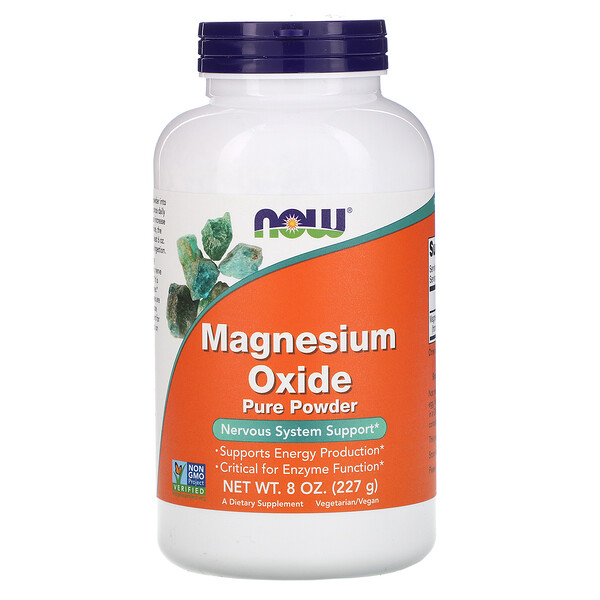 NOW Foods, Magnesium Oxide Pure Powder, 8 oz (227 g) 1 NOW Foods, Magnesium Oxide Pure Powder, 8 oz (227 g)