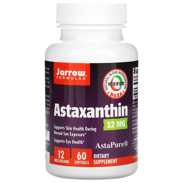Jarrow Formulas, Astaxanthin, 12 mg, 60 SoftgelsSingapore
