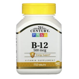 21st Century, B-12, 500 mcg, 110 Tablets