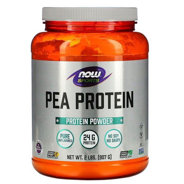 NOW Foods, Sports, Pea Protein, Pure Unflavored, 2 lbs (907 g) 1 NOW Foods, Sports, Pea Protein, Pure Unflavored, 2 lbs (907 g)