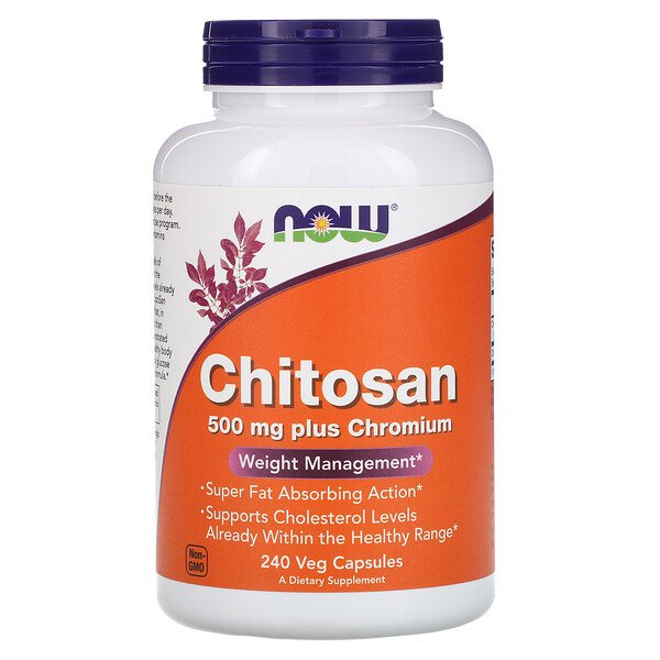 NOW Foods, Chitosan, 500 mg, 240 Veg Capsules 1 NOW Foods, Chitosan, 500 mg, 240 Veg Capsules