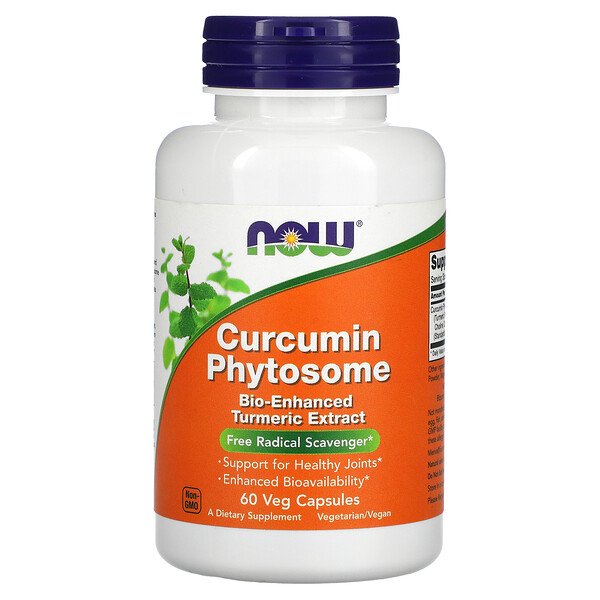 NOW Foods, Curcumin Phytosome, 60 Veg Capsules 1 NOW Foods, Curcumin Phytosome, 60 Veg Capsules