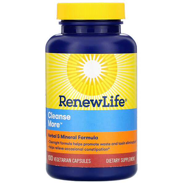 Renew Life, CleanseMore, 100 Vegetarian Capsules 1 Renew Life, CleanseMore, 100 Vegetarian Capsules