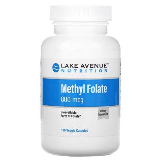 Lake Avenue Nutrition, Methyl Folate, 800 mcg, 120 Veggie Capsules