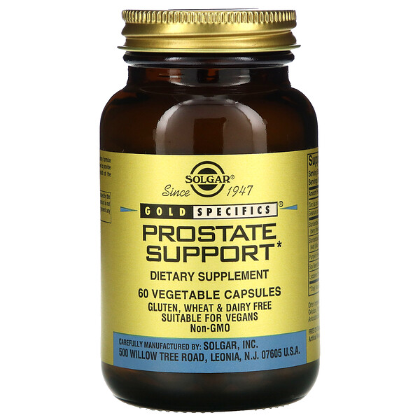 Solgar, Gold Specifics, Prostate Support, 60 Vegetable Capsules 1 Solgar, Gold Specifics, Prostate Support, 60 Vegetable Capsules