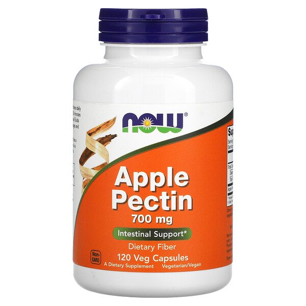 NOW Foods, Apple Pectin, 700 mg, 120 Veg Capsules 1 NOW Foods, Apple Pectin, 700 mg, 120 Veg Capsules