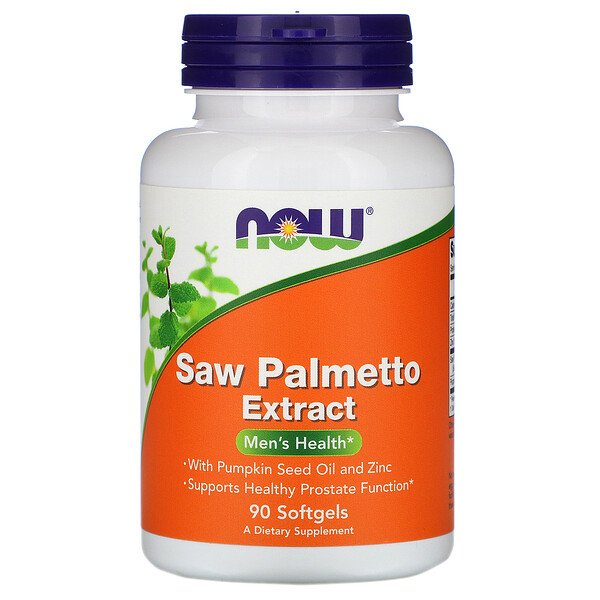 NOW Foods, Saw Palmetto Extract, With Pumpkin Seed Oil and Zinc, 160 mg, 90 Softgels 1 NOW Foods, Saw Palmetto Extract, With Pumpkin Seed Oil and Zinc, 160 mg, 90 Softgels