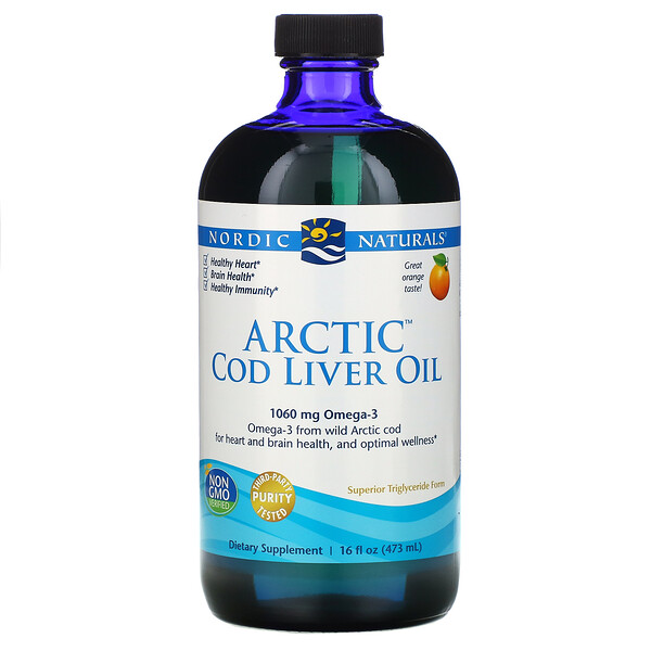 Nordic Naturals, Arctic Cod Liver Oil, Orange, 16 fl oz (473 ml) 1 Nordic Naturals, Arctic Cod Liver Oil, Orange, 16 fl oz (473 ml)