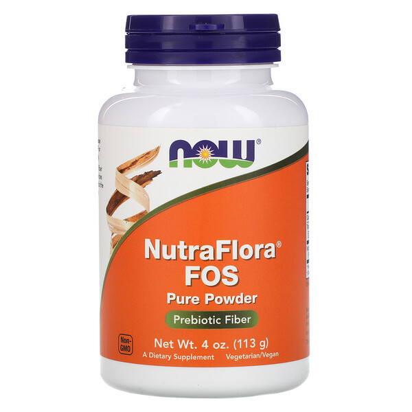NOW Foods, NutraFlora FOS, Pure Powder, 4 oz (113 g) 1 NOW Foods, NutraFlora FOS, Pure Powder, 4 oz (113 g)