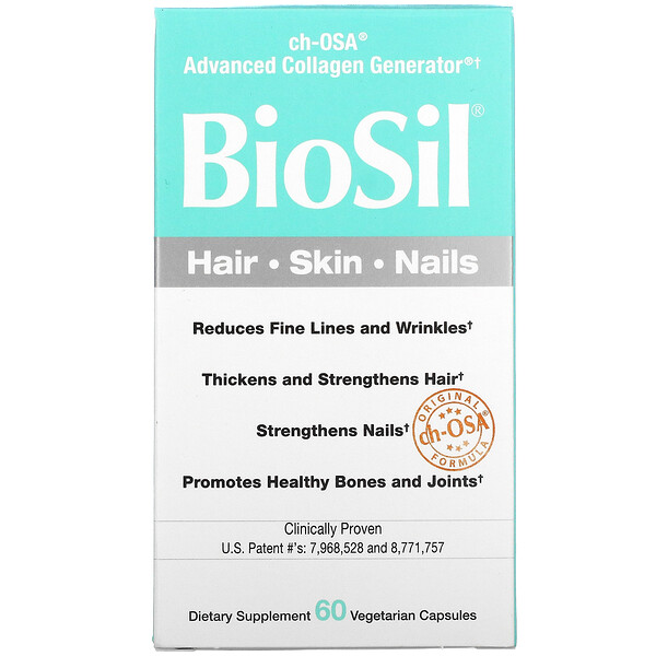 BioSil by Natural Factors, ch-OSA Advanced Collagen Generator, 60 Vegetarian Capsules