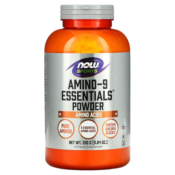 NOW Foods, Sports, Amino-9 Essentials Powder, 11 NOW Foods, Sports, Amino-9 Essentials Powder, 11.64 oz (330 g)