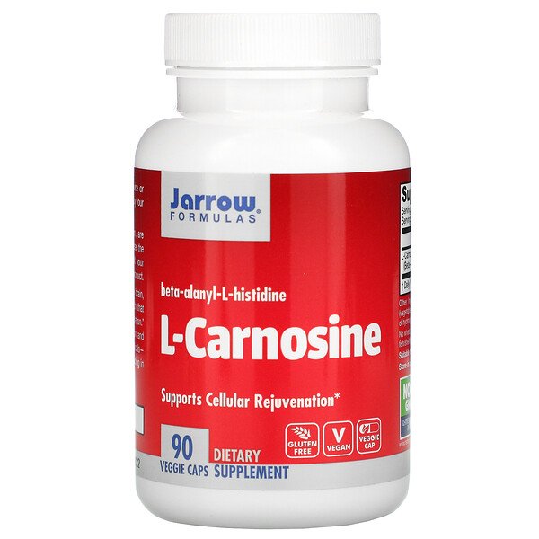 Jarrow Formulas, L-Carnosine, 90 Veggie Caps 1 Jarrow Formulas, L-Carnosine, 90 Veggie Caps