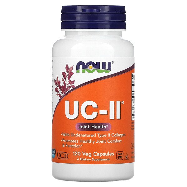 NOW Foods, UC-II Joint Health with Undenatured Type II Collagen, 120 Veg Capsules 1 NOW Foods, UC-II Joint Health with Undenatured Type II Collagen, 120 Veg Capsules