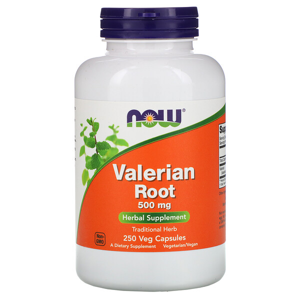 NOW Foods, Valerian Root, 500 mg, 250 Veg Capsules 1 NOW Foods, Valerian Root, 500 mg, 250 Veg Capsules