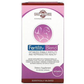 Daily Wellness Company, Fertility Blend for Women, 90 Veggie Capsules