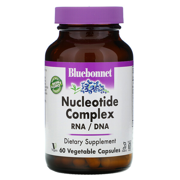 Bluebonnet Nutrition, Nucleotide Complex, RNA / DNA, 60 Vcaps 1 Bluebonnet Nutrition, Nucleotide Complex, RNA / DNA, 60 Vcaps
