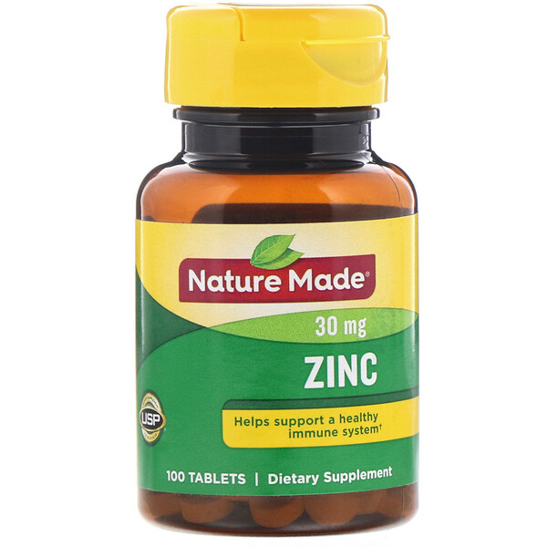 Nature Made, Zinc, 30 mg, 100 TabletsSingapore