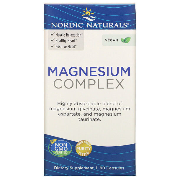 Nordic Naturals, Magnesium Complex, 90 Capsules 1 Nordic Naturals, Magnesium Complex, 90 Capsules