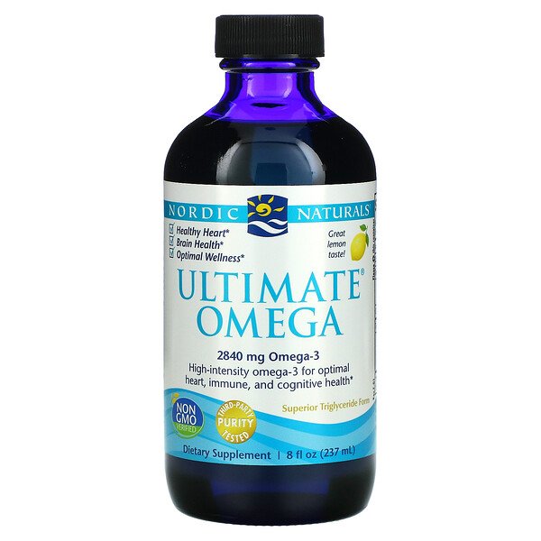 Nordic Naturals, Ultimate Omega, Lemon, 2,840 mg, 8 fl oz (237 ml) 1 Nordic Naturals, Ultimate Omega, Lemon, 2,840 mg, 8 fl oz (237 ml)