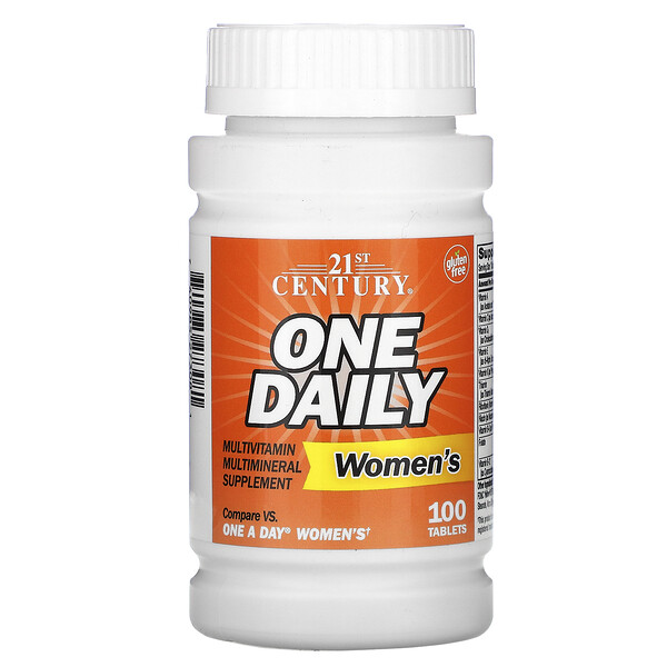 21st Century, One Daily, Women's, 100 Tablets 1 21st Century, One Daily, Women's, 100 Tablets