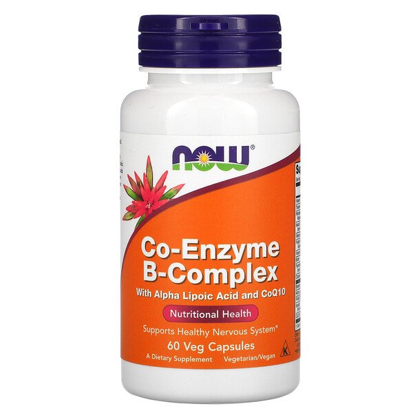 NOW Foods, Co-Enzyme B-Complex, 60 Veg Capsules 1 NOW Foods, Co-Enzyme B-Complex, 60 Veg Capsules