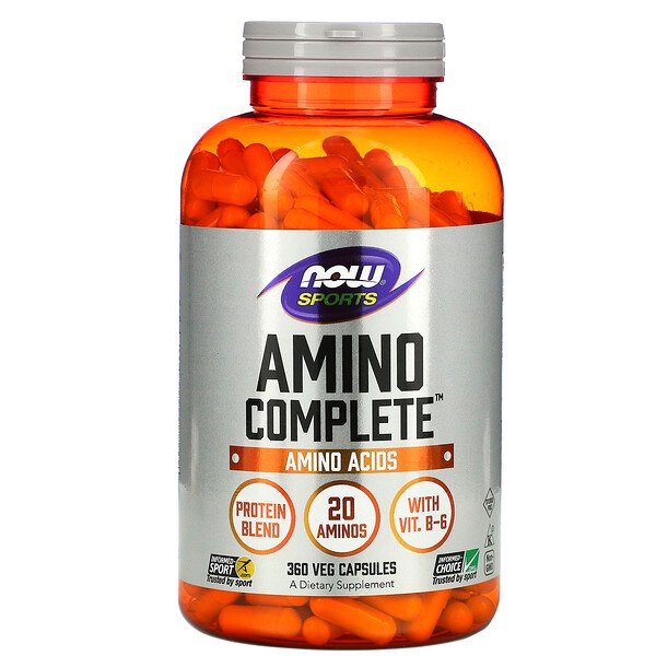 NOW Foods, Sports, Amino Complete, 360 Veg Capsules 1 NOW Foods, Sports, Amino Complete, 360 Veg Capsules