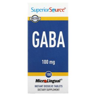 Superior Source, GABA, 100 mg, 100 MicroLingual Instant Dissolve Tablets