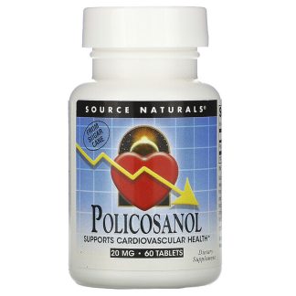 Source Naturals, Policosanol, 20 mg, 60 Tablets