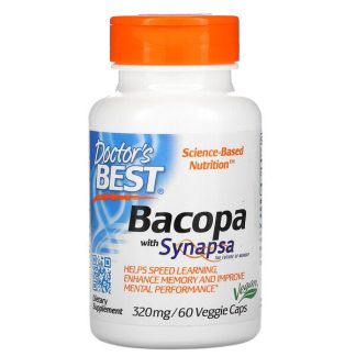 Doctor's Best, Bacopa with Synapsa, 320 mg, 60 Veggie Caps