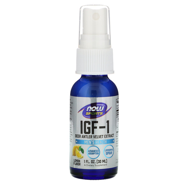 NOW Foods, IGF-1, Deer Antler Velvet Extract, Lemon Flavor, 1 fl oz (30 ml) 1 NOW Foods, IGF-1, Deer Antler Velvet Extract, Lemon Flavor, 1 fl oz (30 ml)