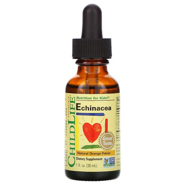ChildLife, Essentials, Echinacea, Natural Orange Flavor, 1 fl oz (30 ml) 1 ChildLife, Essentials, Echinacea, Natural Orange Flavor, 1 fl oz (30 ml)
