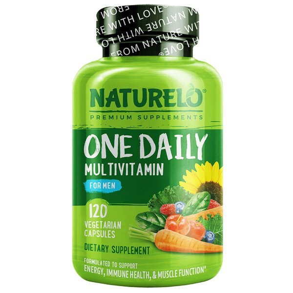 NATURELO, One Daily Multivitamin for Men, 120 Vegetarian Capsules 1 NATURELO, One Daily Multivitamin for Men, 120 Vegetarian Capsules