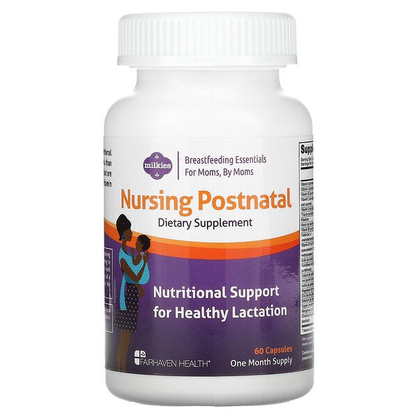 Fairhaven Health, Milkies, Nursing Postnatal , 60 Capsules 1 Fairhaven Health, Milkies, Nursing Postnatal , 60 Capsules