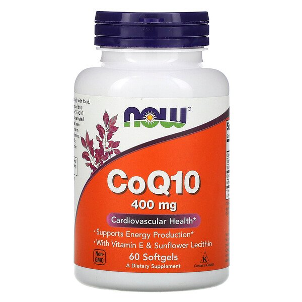 NOW Foods, CoQ10, 400 mg, 60 Softgels 1 NOW Foods, CoQ10, 400 mg, 60 Softgels
