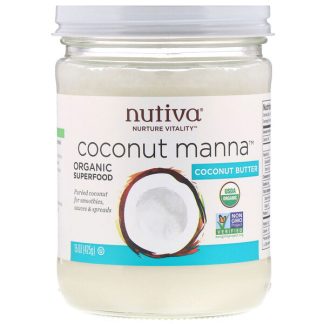 Nutiva, Organic, Coconut Manna, Pureed Coconut, 15 oz (425 g)