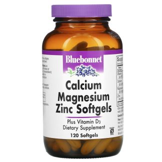 Bluebonnet Nutrition, Calcium Magnesium Zinc, 120 Softgels