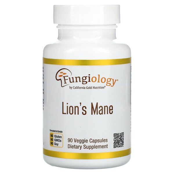 California Gold Nutrition, Lion's Mane, 90 Veggie Capsules 1 California Gold Nutrition, Lion's Mane, 90 Veggie Capsules