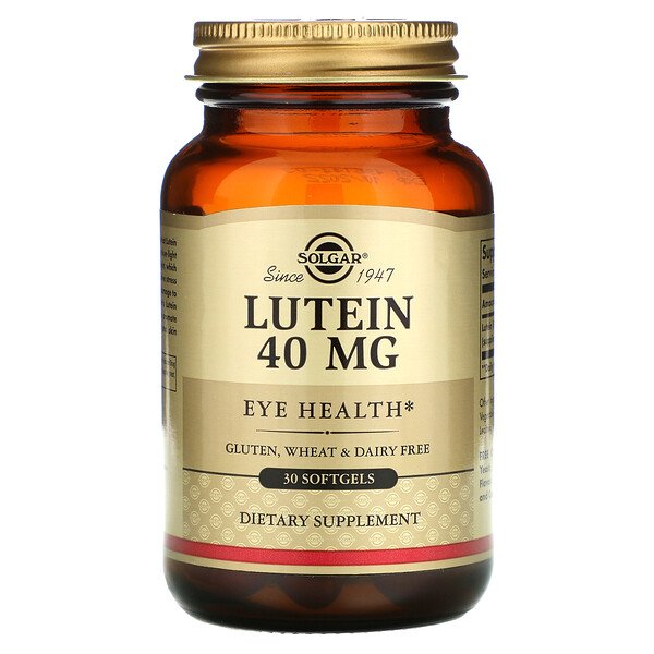 Solgar, Lutein, 40 mg, 30 Softgels 1 Solgar, Lutein, 40 mg, 30 Softgels