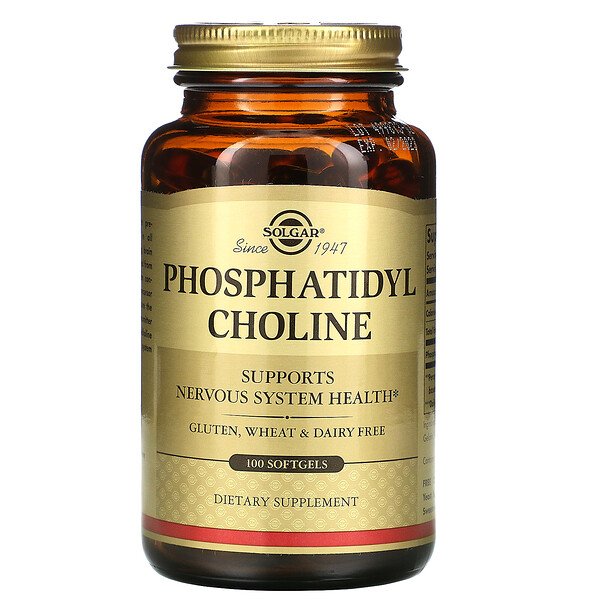 Solgar, Phosphatidyl Choline, 100 Softgels 1 Solgar, Phosphatidyl Choline, 100 Softgels