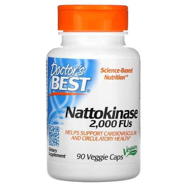 Doctor's Best, Nattokinase, 2,000 FUs, 90 Veggie Caps 1 Doctor's Best, Nattokinase, 2,000 FUs, 90 Veggie Caps