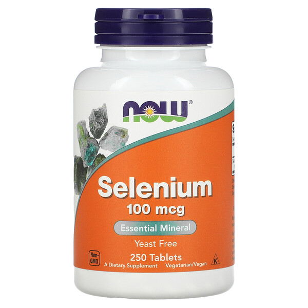 NOW Foods, Selenium, 100 mcg, 250 Tablets 1 NOW Foods, Selenium, 100 mcg, 250 Tablets
