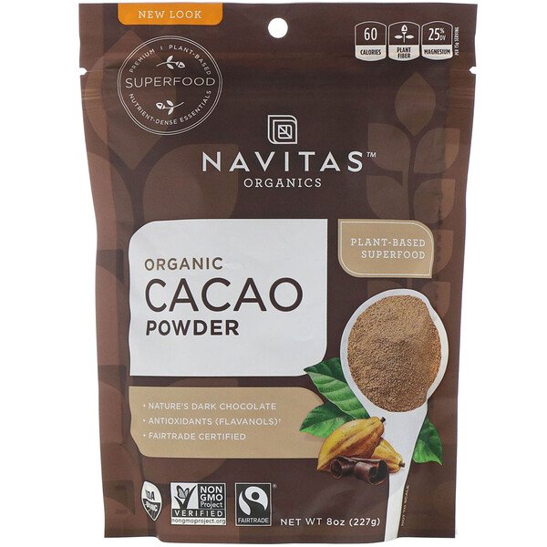 Navitas Organics, Organic Cacao Powder, 8 oz (227 g) 1 Navitas Organics, Organic Cacao Powder, 8 oz (227 g)