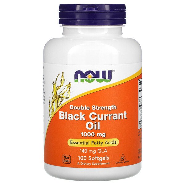NOW Foods, Black Currant Oil, 1,000 mg, 100 Softgels 1 NOW Foods, Black Currant Oil, 1,000 mg, 100 Softgels
