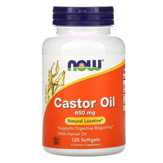NOW Foods, Castor Oil, 650 mg, 120 Softgels