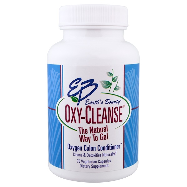 Earth's Bounty, Oxy-Cleanse, Oxygen Colon Conditioner, 75 Vegetarian Capsules 1 Earth's Bounty, Oxy-Cleanse, Oxygen Colon Conditioner, 75 Vegetarian Capsules