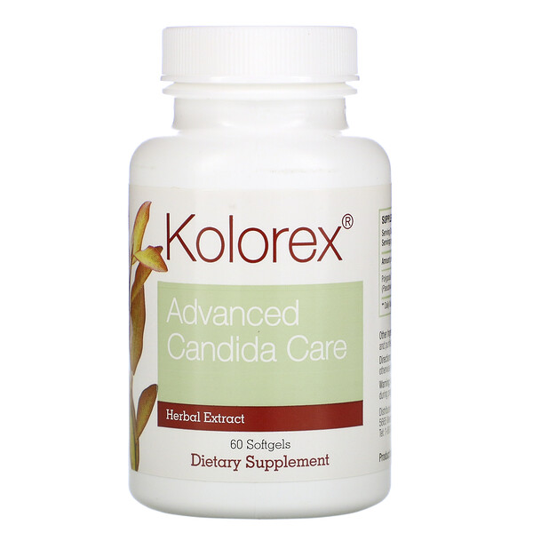 Kolorex, Advanced Candida Care, 60 Softgels 1 Kolorex, Advanced Candida Care, 60 Softgels